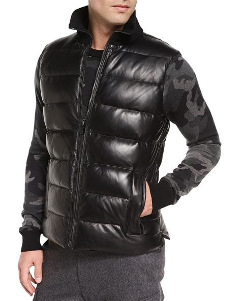 men's michael kors vest|Michael Kors black puffer vest.